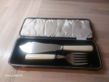 Antique Fish Serving Knife And