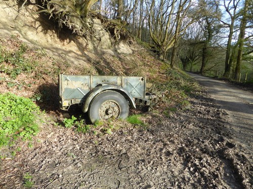 Photo 6x4 old military trailer - photo,