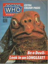 Doctor Who Magazine Issue 127 August 1987 Sea-Devil on cover