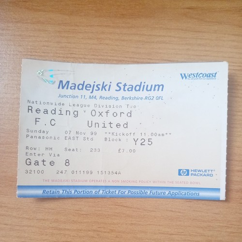 Ticket 1999 2000 11 - 1999/2000, 7/11/1999