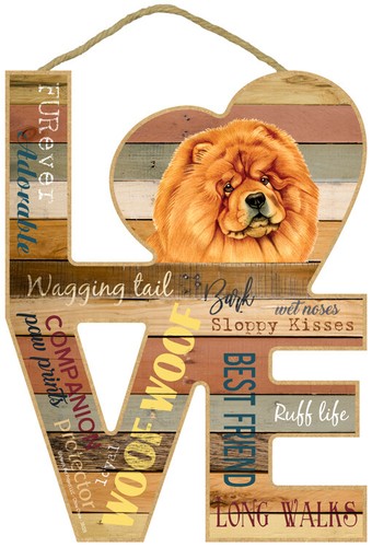 Large chow - sign, plaque