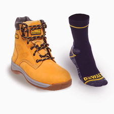 Dewalt Safety Work Boots Builder Honey Tan Steel Toe Cap Shoes SB SRA Size 4-12