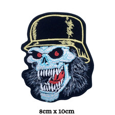 Slayer Skull outlaw MC Biker Iron on Sew on Embroidered Patch