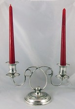 Lovely Vintage Silver Plated 2 Candle Candelabra