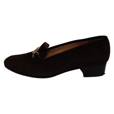 Auth CELINE - Dark Brown Suede