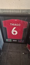 Signed Thiago Framed Liverpool