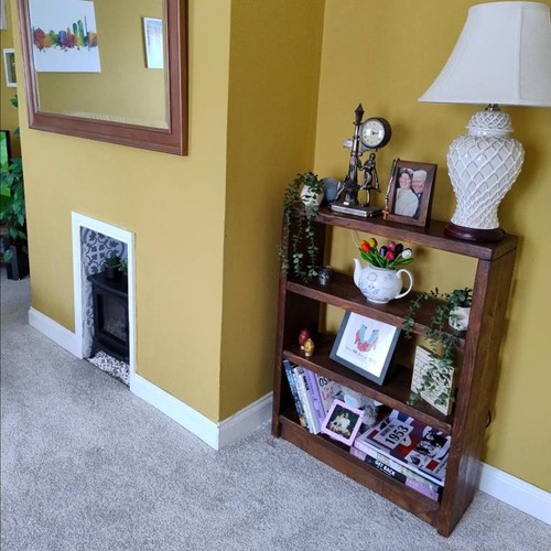 Rustic bookcase wooden - bookcase,,