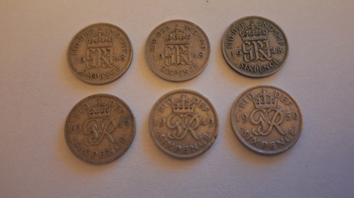 Set sixpence king - set, of