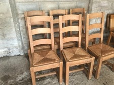 Set of 6 Ladder Back Chairs
