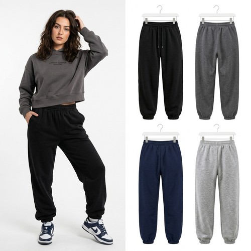 Womens elasticated joggers - womens,