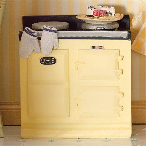 Cream aga stove scale for - 1:12,