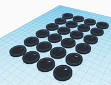 BULK Trolley Coin Token Supermarket £1 One Pound Shopping with hole BLACK