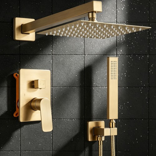 Concealed shower mixer way - ,