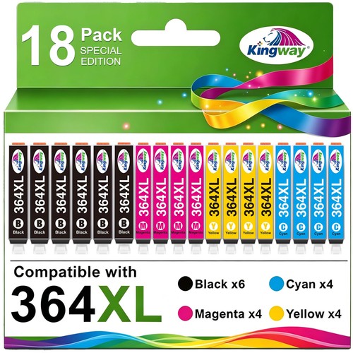 364xl ink cartridges pack - ink, 18-pack