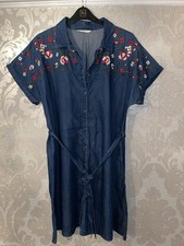 Tu Ladies Denim Dress Size 20