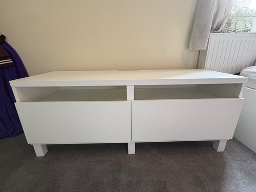 Ikea besta unit white - tv,