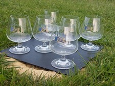 6 Vintage Ciney Beer Glasses, Clos Saint-Louis Fixin, Six Original 5" Snifters