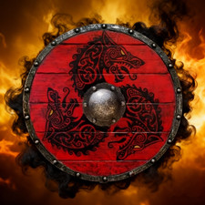 Medieval Wooden Shield Wall Hanging Shield Wall Hanging Ornaments Gifts For Cos