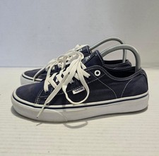 Vans Off The Wall Canvas Pumps Lace Up Trainers Navy UK Size 6