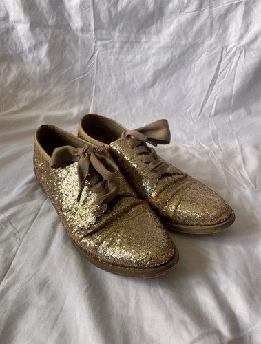 Troupe gold glitter leather - gold,