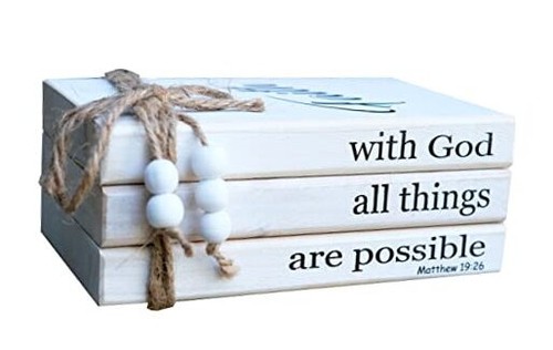 Farmhouse wooden decor book - ,