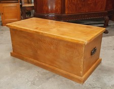 ANTIQUE VICTORIAN BLANKET BOX  CHEST  TRUNK   REFINISHED      DELIVERY AVAILABLE