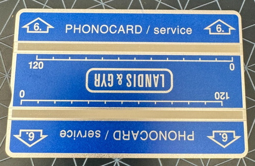 Landis gyr service phonocard - gyr,