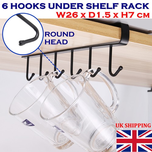 Hooks 26cm under shelf mug - hooks,