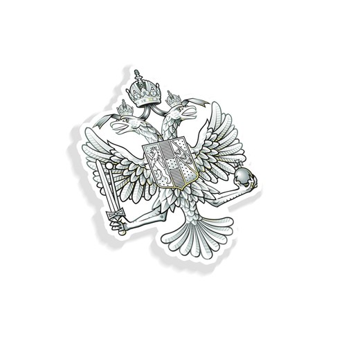 Qdg cap badge sticker - cap,