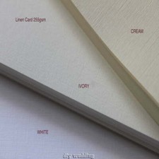 100 A4 sheets of  Linen card