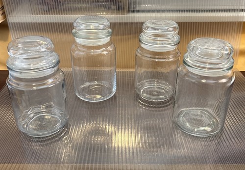 Candle clear glass storage - x,