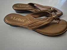 WOMENS LOTUS GOLD SANDALS