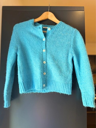 Alpaca blend zara blue fluffy - alpaca,