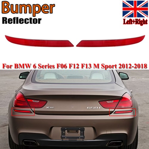 Pair rear bumper - bumper, reflectors