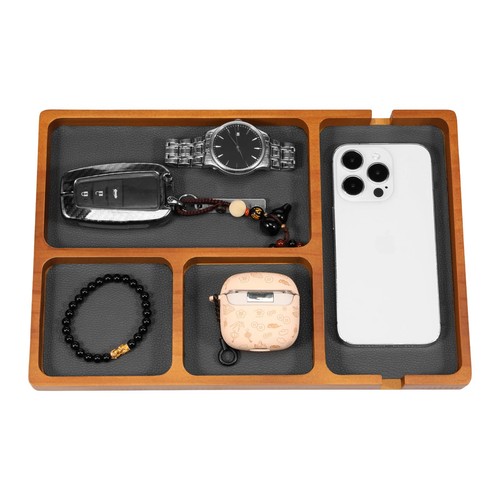 Wooden valet tray - tray, with