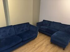 Luxury  3 2 Sofa Set Velvet Corner Couch Armchair Loveseats Lounge Suite Settee