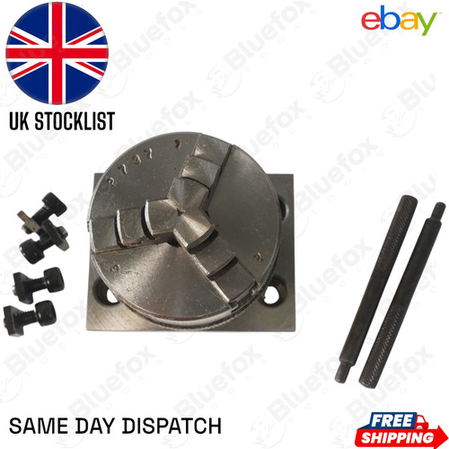 Bluefox 50mm jaw lathe chuck - 50mm, 3-jaw