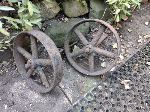 Vintage shepherds hut wheels