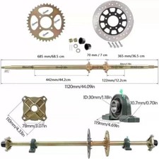 Rax43 axle kit - axle,