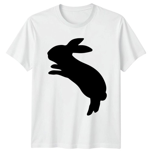 Jumping rabbit silhouette - jumping,