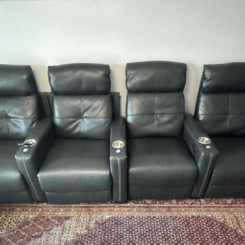 Set black leather - 4,