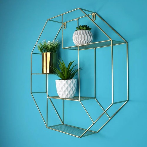 Floating metal wire hexagon - wire,