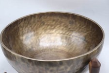 Special 18″ Tiger Antique Singing Bowl – Handmade in Nepal –7 Metal Tibetan Bowl