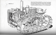 Pair of Bristols Sectioned Line Drawing of vintage tractors