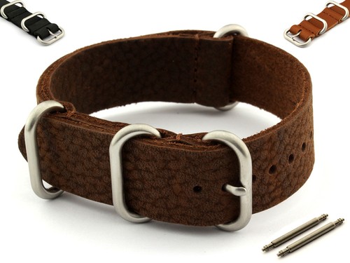 Genuine leather nato watch - leather,