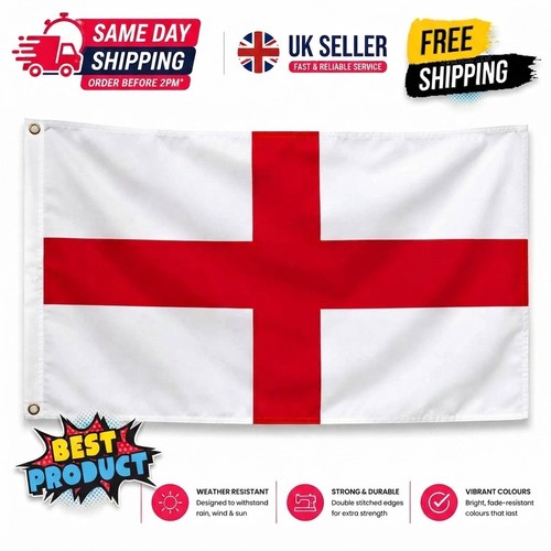 England flag 8x5ft 5x3ft - england,
