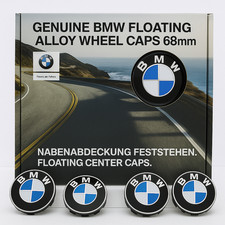 Genuine BMW 3 Series 2015 Diesel Estate 320d Floating Centre Caps 68mm Set of 4