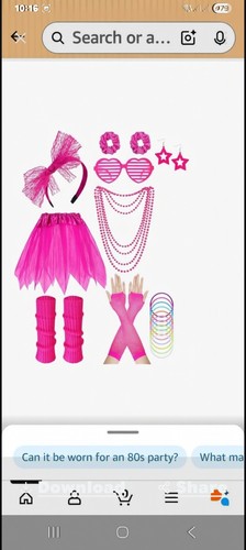 80s costume accessories set - 80s,