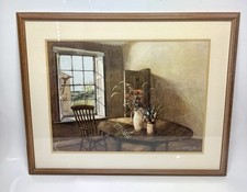 Large Wood Framed Manuscript Print SERIES NO 529 Made in England G Butler