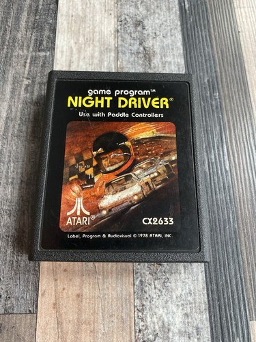 Atari 2600 game night driver - game,
